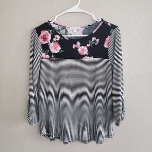 Downeast Basics 3/4 Sleeve Top